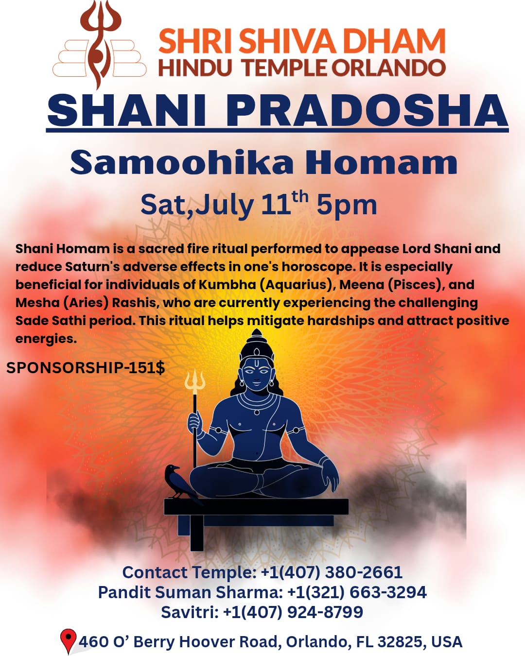 Shani Pradosha Samoohika Homam